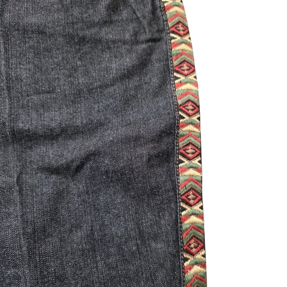 Coldwater Creek Embroidered Western Dark Wash Jeans, Size 12 - Picture 5 of 8